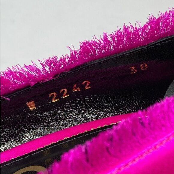 Tom Ford Frayed Dégradé Satin Pumps Pink size 38 - Picture 11 of 16